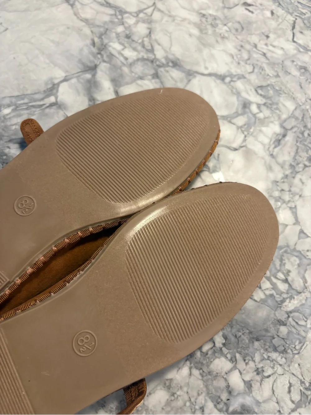 New Target Women's Suede Mary Jane Flats in Brown